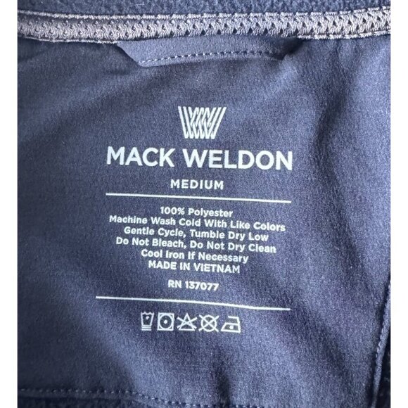 Mack Weldon Latitude Mens Sz M Total Eclipse Blue Full Zip Fleece Jacket - Picture 5 of 9